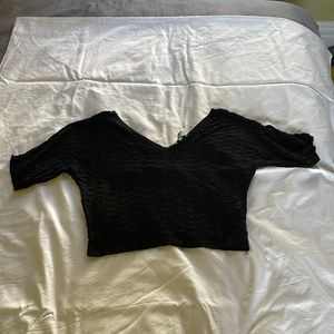 V-neck sweater crop top by Topshop.